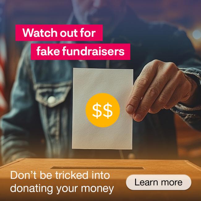 Political Donations Scams
